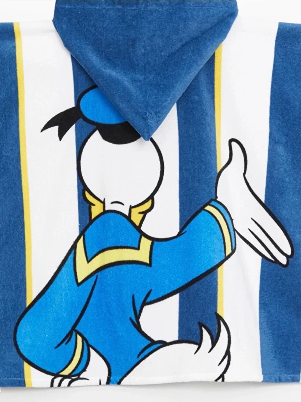 Disney Donald Duck Hooded Kids Poncho in Blue, White, Yellow
